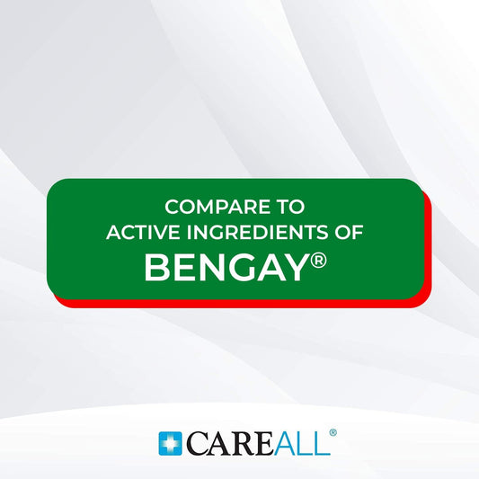 Careall Muscle Rub Cream, 3 Pack (3 Oz Tubes) – Non-Greasy Formula With 10% Menthol & 15% Methyl Salicylate