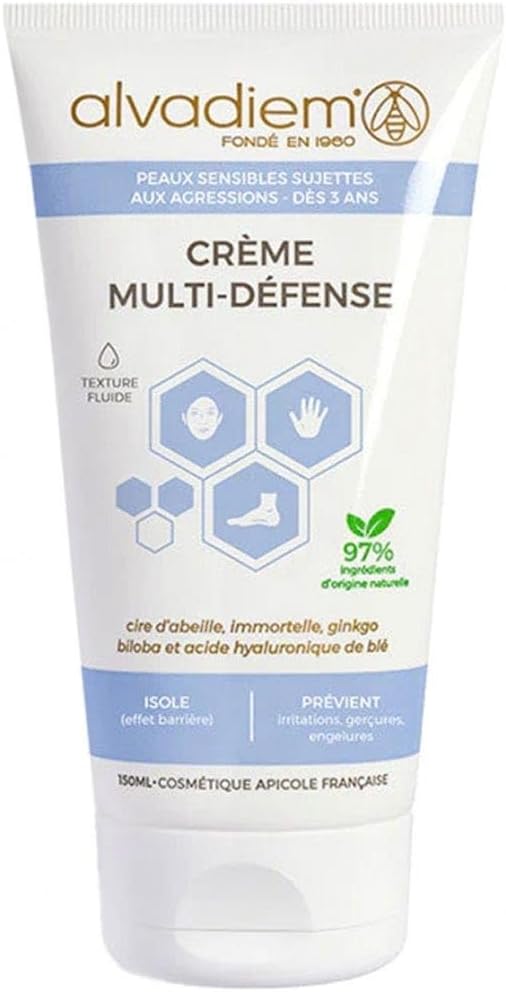 Alvadiem Multi-Defense Cream With Beeswax - Reactive Skin - Barrier Care - Made In Fr