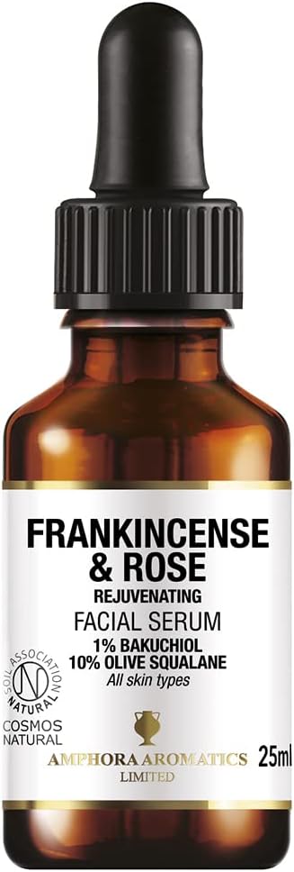 Amphora Aromatics Frankincense & Rose Bakuchiol Face Serum 25ml : Amazon.co.uk: Beauty