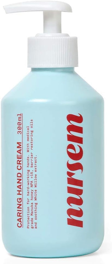 Nursem Caring Hand Cream β 300Ml | Fast-Absorbing Natural Hand Cream For Very Dry Skin | Fragranced Moisturizer For Deep Hydration, Skin Repair & Protection For Dry, Cracked Hands