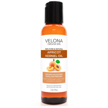 Velona Apricot Kernel Oil 2 Oz | 100% Pure And Natural Carrier Oil | Refined, Expeller Pressed | Hair, Body And Skin Care | Use Today - Enjoy Results