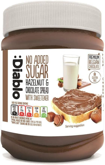 Diablo No Added Sugar Hazelnut Chocolate Spread 350G