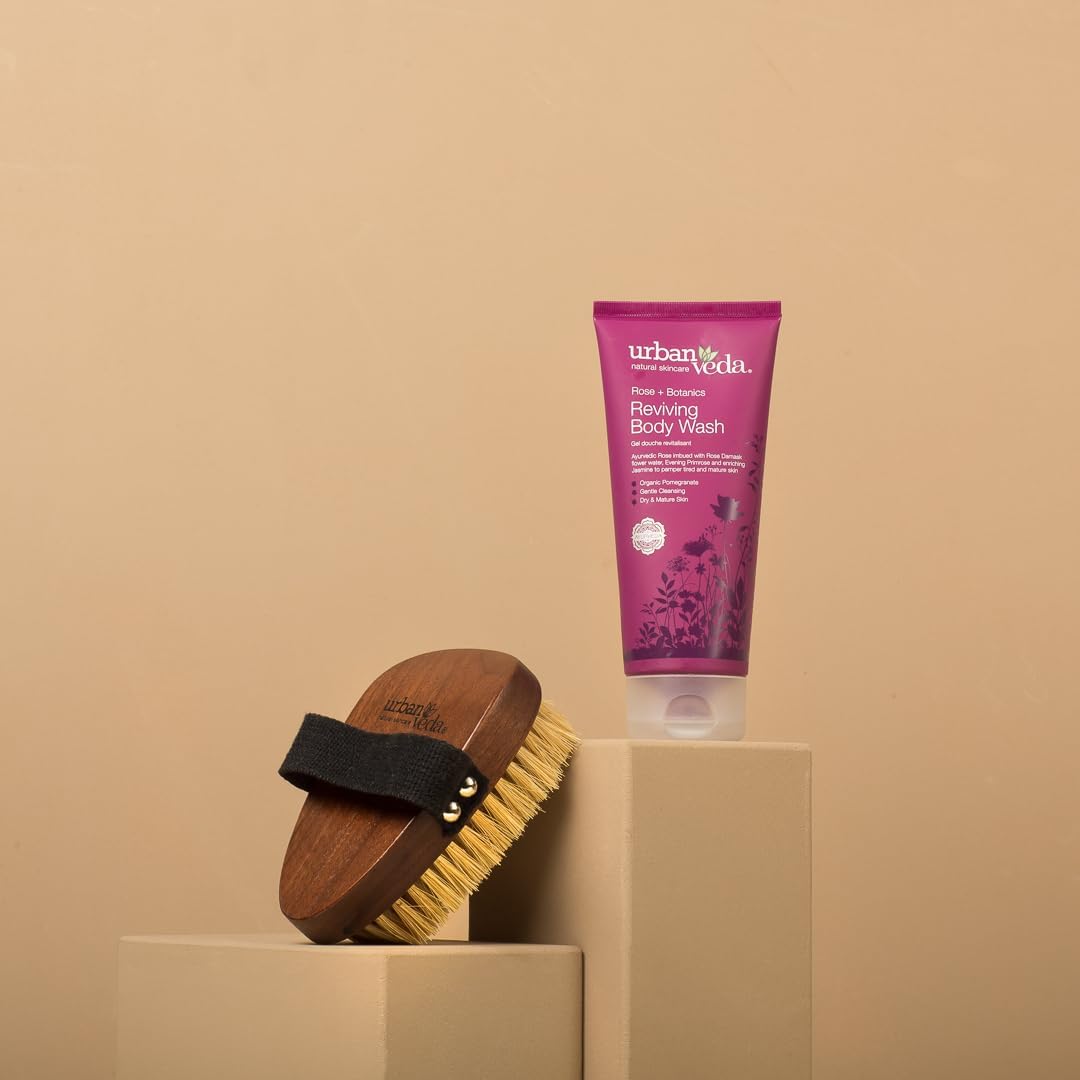 Urban Veda Reviving Body Scrub | Exfoliating Body Scrub for Mature Skin| Rosehip Oil, Pumice & Peach Body Exfoliator Scrub | Rejuvenating & Firming | Dead Skin Remover | Exfoliating Body Wash | 200 ML : Amazon.co.uk: Beauty