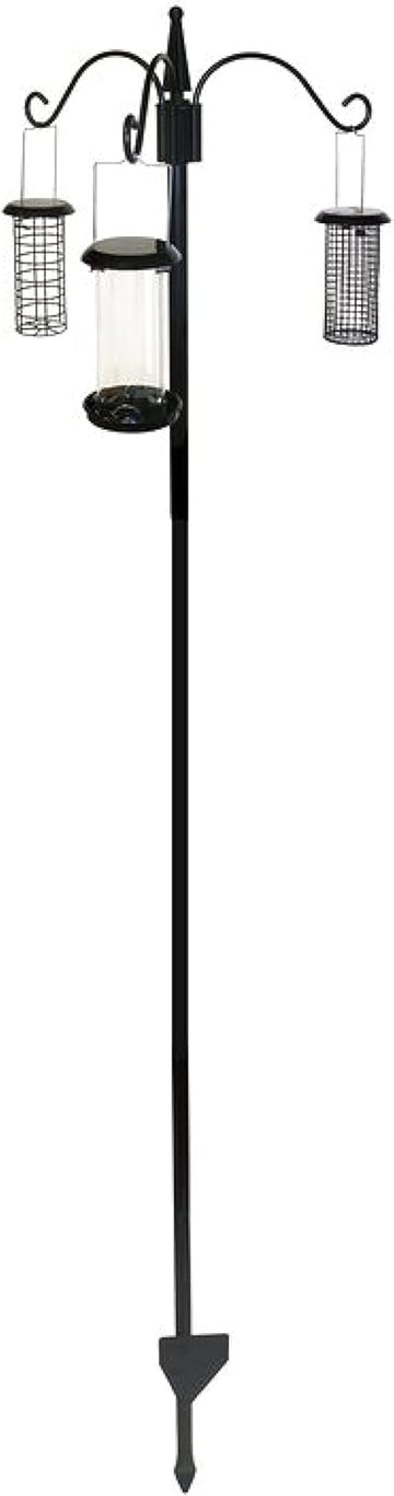 Feeding Station, Heavy Duty Bird Feeding Station With Three Hooks For Hanging Feeders, Easy To Assemble, Great For Any Garden Or Outdoor Area - Honeyfield'S (188X47Cm)78486097