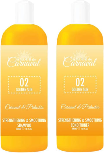 Amour De Carnaval - Golden Sun - Strengthening & Smoothing Shampoo & Conditioner Set