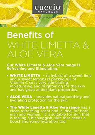 Cuccio White Limetta & Aloe Vera Butter 8oz : Amazon.co.uk: Grocery