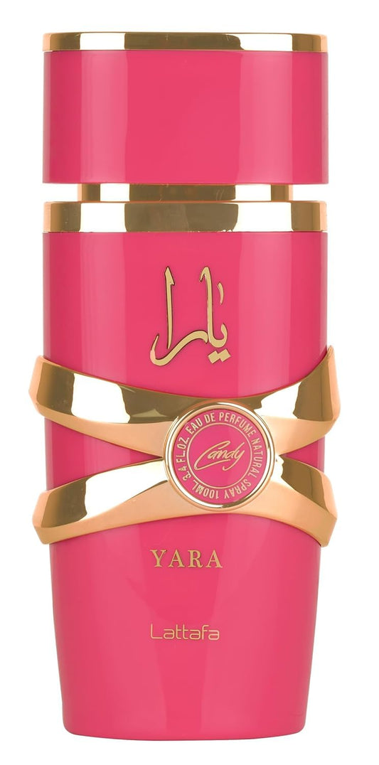 Lattafa Yara Candy - Vanilla, Fruity, Citrus, Floral - Eau De Parfum Long-Lasting Fragrance For Women, 3.40 Ounce / 100 Ml