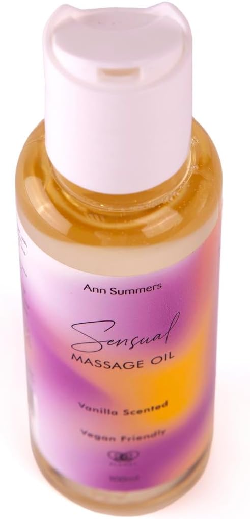 Ann Summers Sensual Massage Oil (100Ml) – Vanilla - Massage Oil For Date Night & Massage Therapy - Body Massage Oil For Couples
