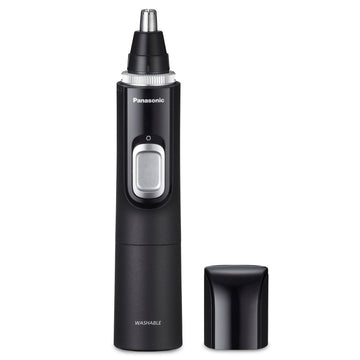 Panasonic Ear and Nose Hair Trimmer for Men with Vacuum Cleaning System, Powerful Motor and Dual-Edge Blades for Smoother Cutting, Wet/Dry β ER-GN70-K (Black)