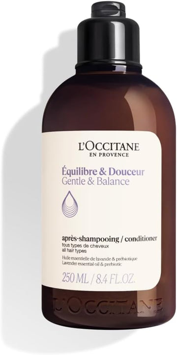 L'Occitane Gentle & Balance Conditioner 250Ml | Silicone & Sulfate Free | Vegan & 96% Readily Biodegradable | Enriched With Essential Oils | Luxury & Clean Beauty Hair Care For All Hair Types