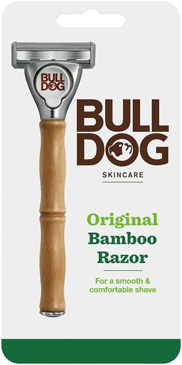 Bulldog Skincare - Original Bamboo Razor Smooth Glide Razor Handle + 2 Blade Refills