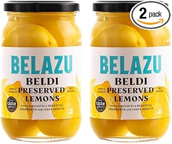 Belazu Beldi Preserved Lemons (Drained Weight 200 Net Weight 360 G) (Pack Of 2)