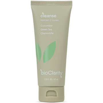 Bioclarity Face Cleanser | 100% Vegan, Gentle Wash With Cucumber, Green Tea, And Chamomile, For Sensitive Oily Skin. Natural Ingredients (4 Fl Oz)