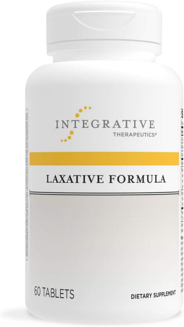 Integrative Therapeutics Laxative Formula - Promotes Bowel Function To Help With Occasional Constipation* - With Magnesium, Fenugreek, & Slippery Elm - Dairy Free - Vegan - 60 Tablets