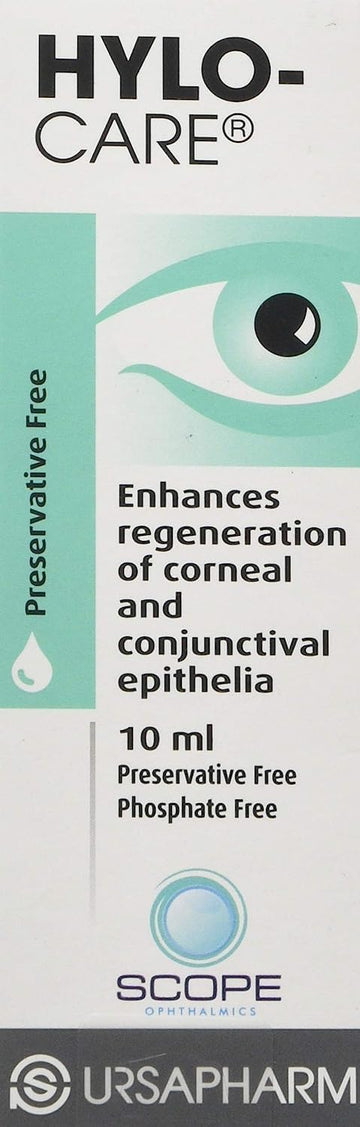Hylo Care – Preservative Free Lubricating Eyedrops - With Sodium Hyaluronate And Dexpanthenol To Aid Healing Of Eye Surface After Surgery Or Injury - 10Ml