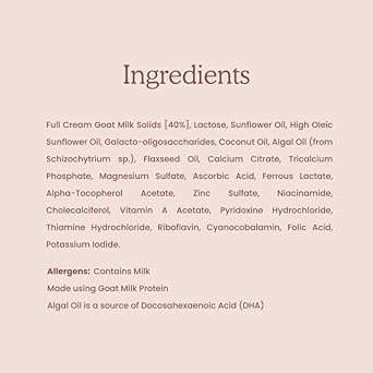 Natural Goat Milk, Stage 3, 12 Months+, 6 X 0.79Oz Sachets