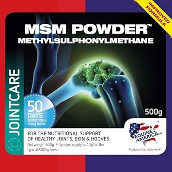 Equine America MSM Powder | Premium Ready To Use Horse & Pony Supplement | Support For Joints | 500g : Amazon.co.uk: Pet Supplies