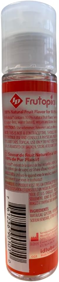 Id Lubricants Frutopia Water Based Flavoured Lubricant Mango Passion Pocket Bottle 30 Ml, Clear