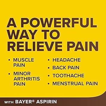 Bayer Genuine Aspirin 325 Mg, Pain Reliever And Fever Reducer, Powerfu