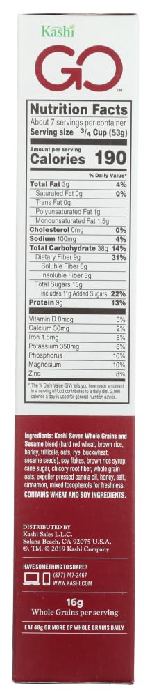 Kashi Golean Crunch Cereal - 13.8 Oz (Pack Of 4)
