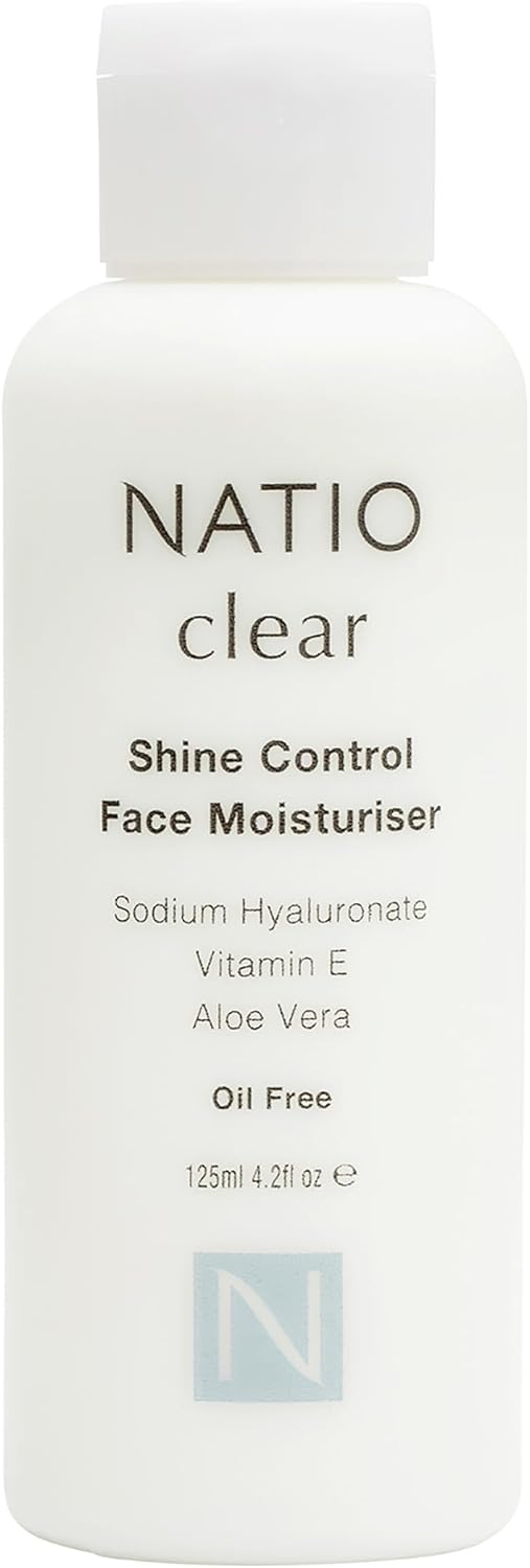 Natio Australia Clear Shine Control Face Moisturiser, 125 ml - Hydrating Face Cream - Vitamin E, Aloe - Matte Face Lotion for Oily, Acne Prone Skin : Amazon.co.uk: Beauty