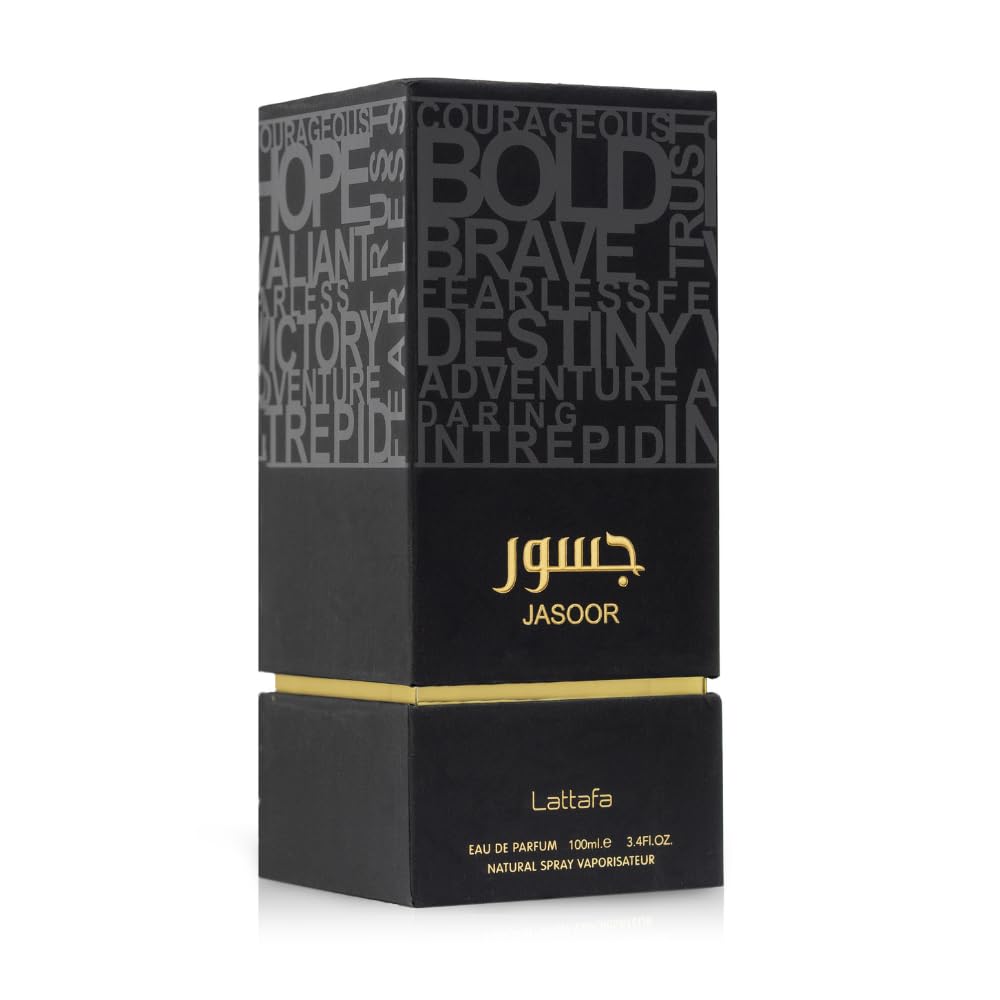 Lattafa Jasoor Eau De Parfum Spray For Men, 3.4 Ounce : Beauty & Personal Care