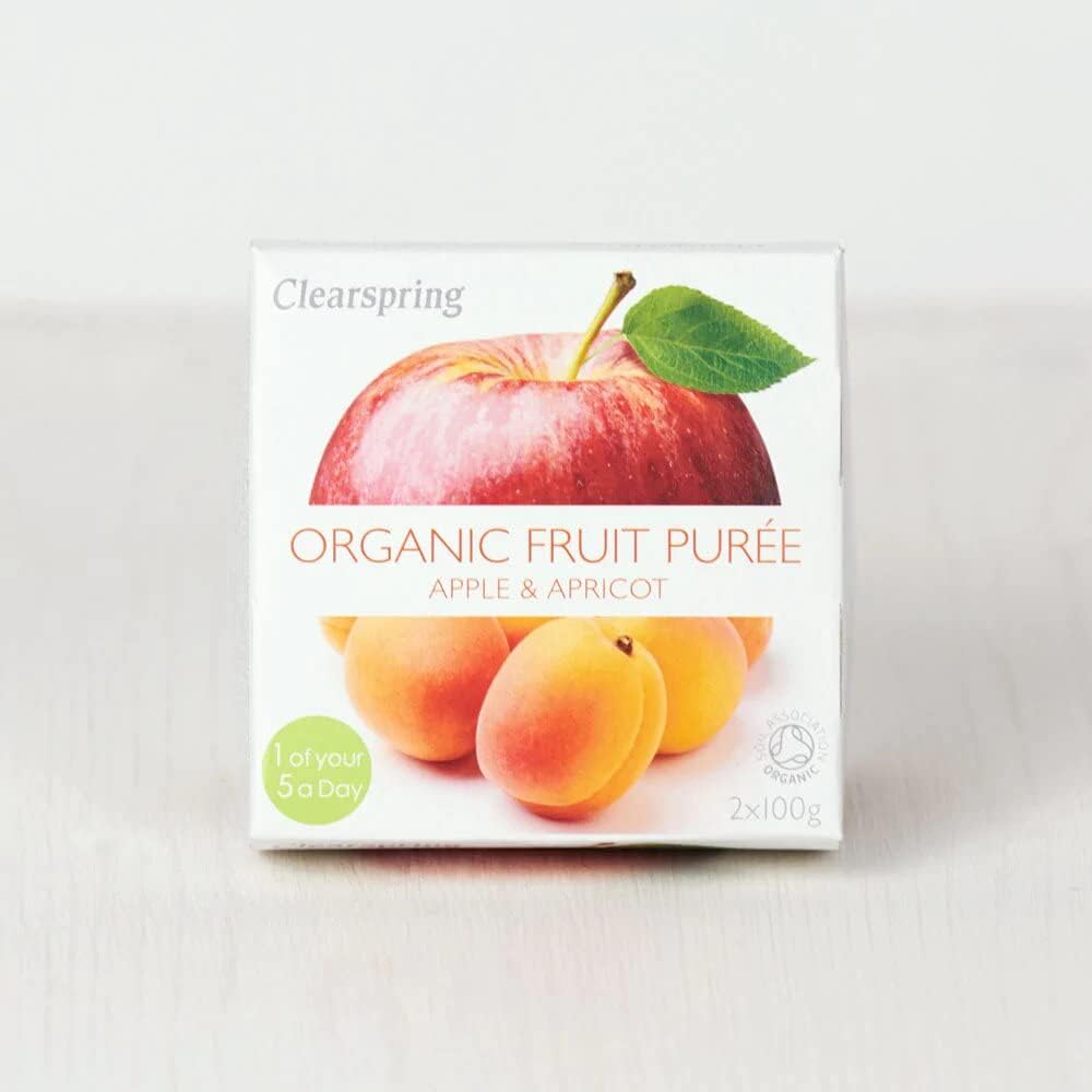 Clearspring Organic Apple and Apricot Fruit Puree, 2 x 100g : Amazon.co.uk: Grocery