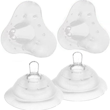 Silicone Nipple Shield for Newborn and Breastfeeding and Nursing Nipple Shield 20ml 2pcs & 24ml 2pcs