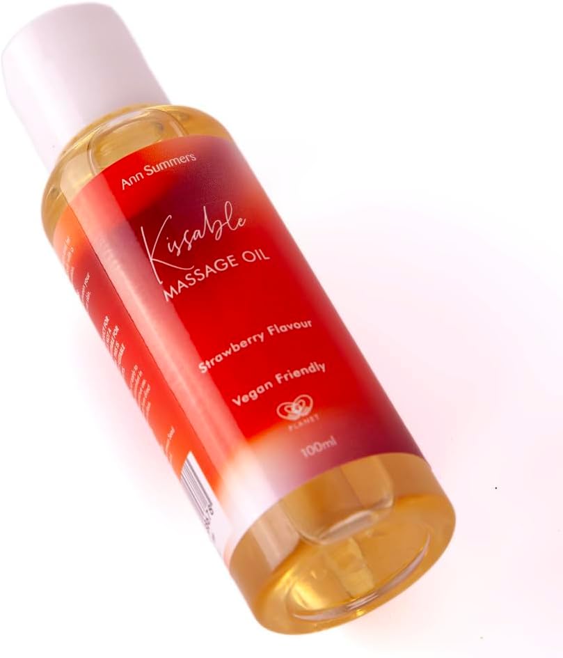 Ann Summers Kissable Massage Oil (100ml) β Strawberry Flavoured - Massage Oil for Date Night & Massage Therapy - Body Massage Oil for Couples : Amazon.co.uk: Health & Personal Care