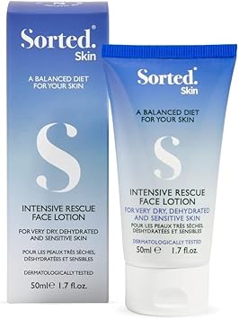 Sorted Skin Intensive Rescue Face Lotion for Dry, Itchy and Sensitive Skin, Non-Greasy, Hypoallergenic Face Cream, Suitable for all Skin Conditions 1 x 50