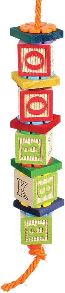 Abc Block Stacker Parrot Toy
