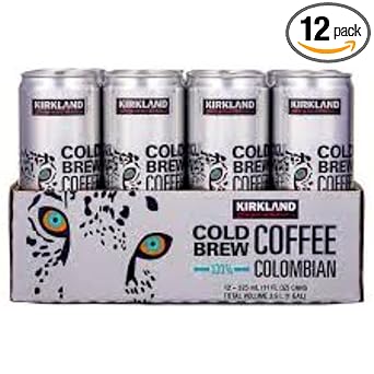 Kirkland Signature Signature Cold Brew Colombian Coffee, 11 Fl Oz (Pack Of 12)