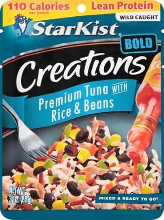 Starkist Tuna Creations Bold, Rice & Beans In Hot Sauce, 3 Oz, Pack Of 24