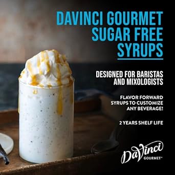 Davinci Gourmet Sugar-Free Caramel Syrup, 25.4 Fluid Ounce (Pack Of 4)