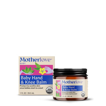 Motherlove Baby Hand & Knee Balm (1 Oz) Herbal Ointment For Crawling Babies—Organic, Non-Gmo, & Cruelty Free