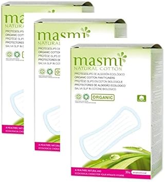 Masmi Anatomical Bio Panty Liners – Pack Of 3) Made From Certified Organic Cotton