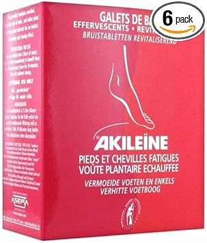 Akileine Galets De Bain 6 X 20G Pour Peau Normale, Peau Sensible, Peau Sèche