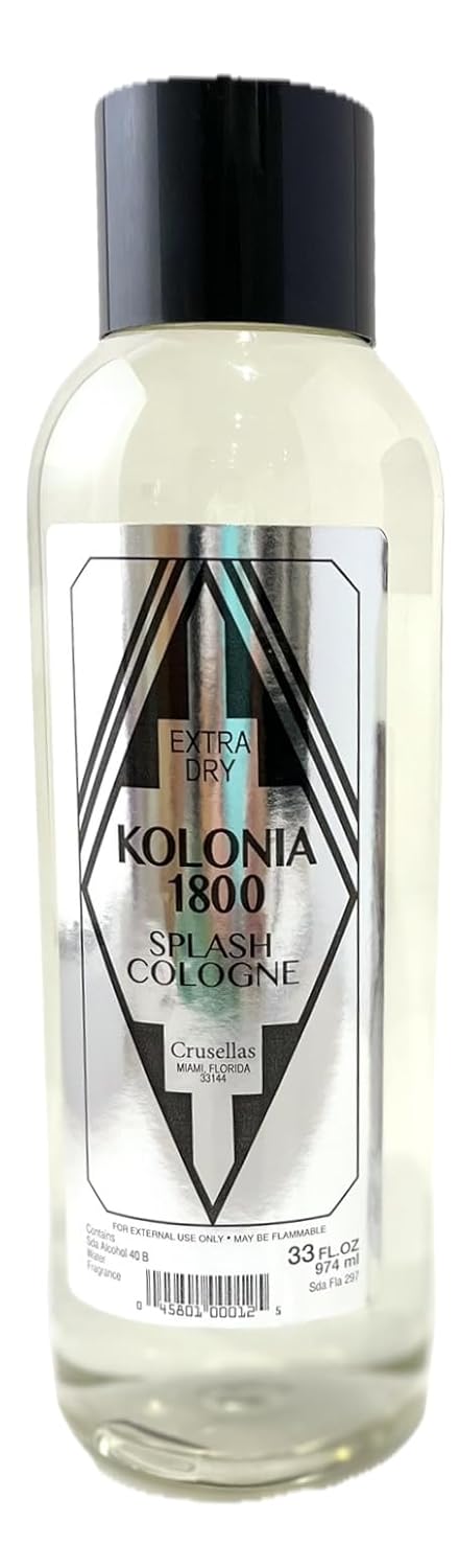 Crusellas Legitima Kolonia 1800 Natural Extra Dry Splash Cologne (33 Fl. Oz.) : Beauty & Personal Care
