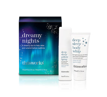 Thisworks Dreamy Nights Gift Set Sleep Duo: Deep Sleep Pillow Spray (75Ml) & Deep Sleep Body Whip Lotion (50Ml) (43 Value)