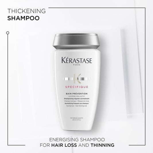Kérastase Specifique, Nourishing & Balancing Anti-Fall Shampoo, For Normal Hair And Hair-Thinning, No Silicone, Bain Prevention, 250Ml