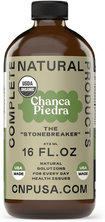 Complete Natural Products Organic Chanca Piedra Stone Breaker Herbal Tea - 16Oz Glass Bottle