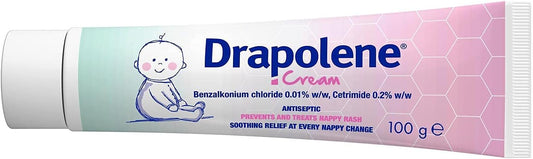 2 X Drapolene® Cream 100G Tube | Prevents And Treats Nappy Rash | Soothes And Protects Baby'S Bottom From Newborn Onwards
