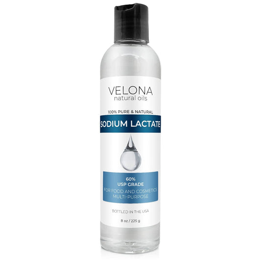 Velona Sodium Lactate 60% - 8 Oz | Usp Grade Natural Preservative | For Soap Making & Lotions | Harder Bar Of Soap, Ph Regulator, Glycerin Substitute, Provides And Keep Moisture