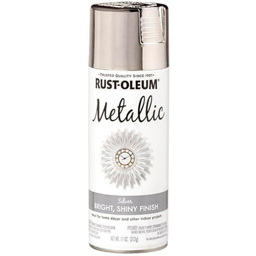 Rust-Oleum 1915830 Specialty Metallic Silver Spray Paint (Silver - 312 Grams)
