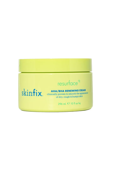 Skinfix Resurface+ Aha/Bha Renewing Cream: Exfoliating Body Cream That Visibly Smooths Rough, Bumpy & Crepey Skin While Moisturizing With Shea Butter, Jojoba Oil & Glycerin, 10 Fl Oz