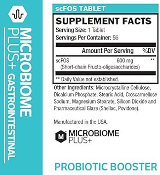Prebiotics Scfos Prebiotic Fiber, Boosts Probiotic Benifits, Gi Digestive Supplements, Allergy Safe And Gluten-Free For Men And Women (1 Month Supply) (1)