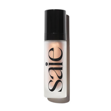 Saie Glowy Super Gel Lightweight Illuminator - Luminizer And Makeup Primer For Glowing Skin - Enriched With Vitamin C + Hydrating Squalane Oil - Warmglow (1 Oz)