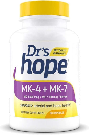 Vitamin K2 Mk7 + Mk4, 3-Month Supply | High-Potency K2 Vitamin Supplement Mk-7 For Bone & Cardiovascular Health | Made In Usa | No Preservatives Or Artificial Colors | 90 Capsules