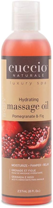 Cuccio Hydrating Massage Oil 237ml (8oz) - Pomegranate & Fig, White : Amazon.co.uk: Beauty