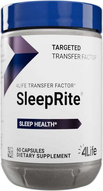 4Life Transfer Factor Sleeprite - All-Natural Immune And Sleep Support With Gaba And Melatonin - 60 Capsules